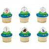 24 Pack The Secret Life of Pets Dog Tags Cupcake Rings Max and Snowball Kids Birthday Party Supplies Great for Favor Bags
