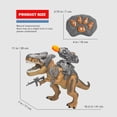 thumbnail image 4 of Remote Control T-Rex Dinosaur Toy with Roaring Sound, Walking Action and Bubble Spray Function for kidds Outdoor Play, 4 of 5