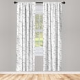 thumbnail image 3 of Ambesonne Unicorn Curtains, Animal Pattern, Pair of 28"x95", Multicolor, 3 of 5
