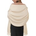 thumbnail image 1 of wonima44 Womens Pashmina Shawls and Wraps for Evening Dresses Wedding Party Bridesmaid Winter Warm Long Scarf Shawl, 1 of 1