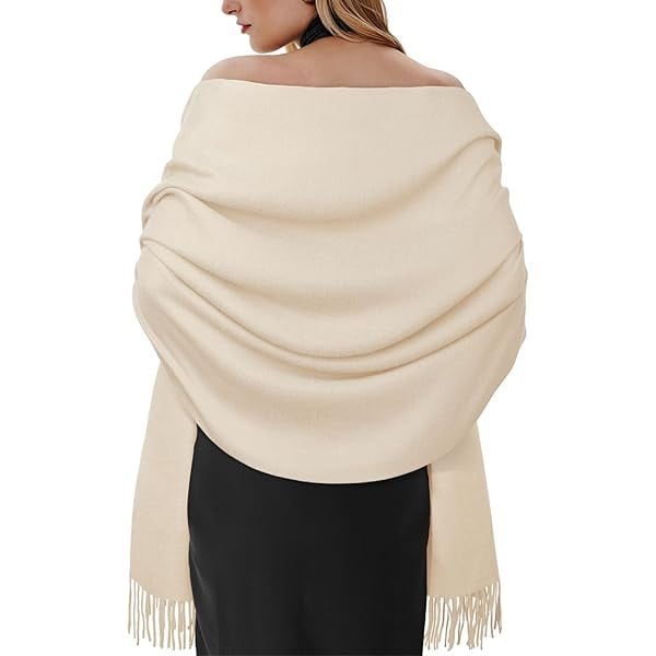 wonima44 Womens Pashmina Shawls and Wraps for Evening Dresses Wedding Party Bridesmaid Winter Warm Long Scarf Shawl