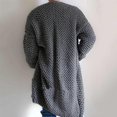 thumbnail image 2 of Men's Cardigan Traveling Hiking Camping Polyester Male Breathable Soft Open Front Sweater Simple Design Solid Color Long Sleeve Coat Clothes L, 2 of 7