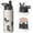 Black-376, variant on Floral & Bone Print Insulated Sports Bottle - 18/8 Food Grade Stainless Steel with Copper Layer Technology (Leakproof Wide Mouth for Hot/Cold Drinks)