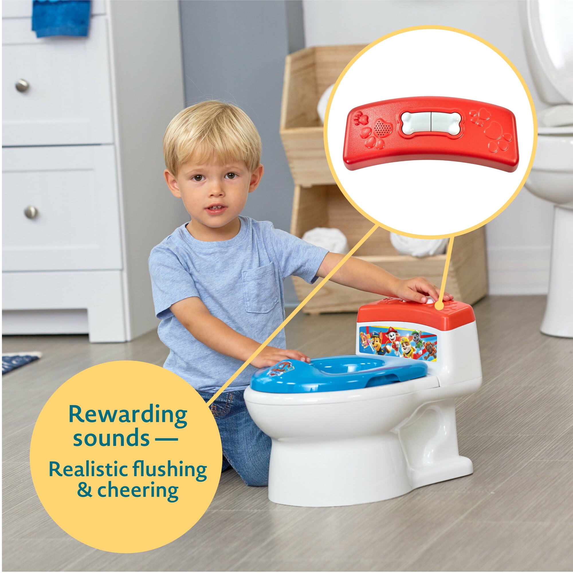 Nickelodeon Paw Patrol 2-in-1 Potty Training Toilet, Toddler Toilet and Training Seat