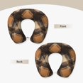 thumbnail image 5 of U-Shaped Pillow 11.8×9.8in With Pillow Core Comfortable Soft Invisible Zipper For Daily Travel Driving Office Sandybrown Buffalo Plaid Check Tartan Scotland_2, 5 of 8