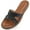 2060Black, variant on Flat Sandals for Women Soft Leather Sandals Slides for Women Summer Shoes