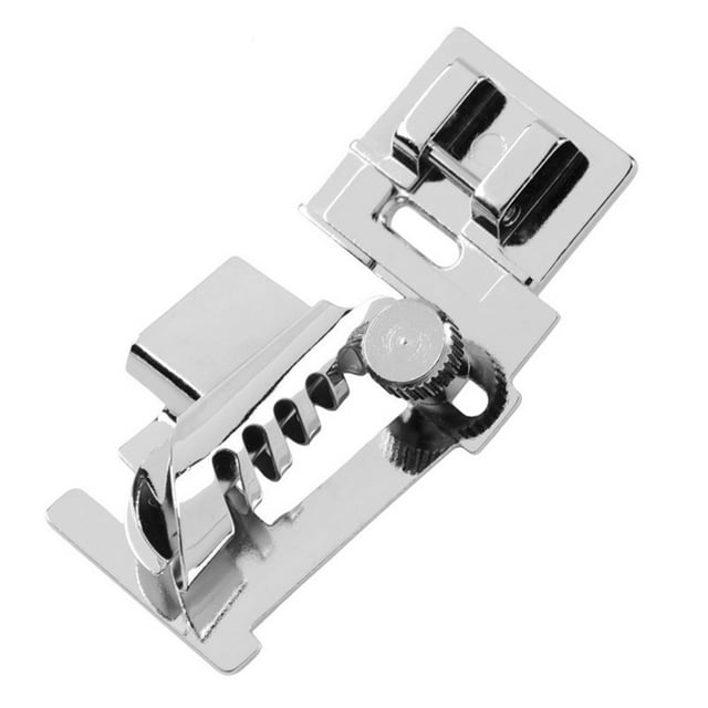 KAKOWELY Pied-de-Biche en Acier Inoxydable Roulé pour Machine à Coudre Multifonction Accessoires (Argent) 1.77"X0.79"X0.59 Pouces