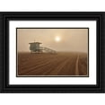 thumbnail image 1 of Froyda, Martin 14x11 Black Ornate Wood Framed with Double Matting Museum Art Print Titled - Fog on the beach - Santa Monica, 1 of 4
