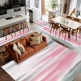 thumbnail image 5 of Pink Grey Ombre Area Rugs 4x6 for Living Room, Abstract Art Oil Painting Modern Non Slip Washable Rug Runner, Low Pile Indoor Floor Carpet Mat Bathroom Rugs for Bedroom, Kids Room, 5 of 9