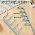 thumbnail image 4 of Texture Comb, Volumizing Fluffy Texture Styling Comb for Men and Women, Wide Tooth Comb Root Lifter Hair Styling Tool for Volume, Fringe Parting & Curly Hair, ABS Plastic (2PCS, Grey), 4 of 8
