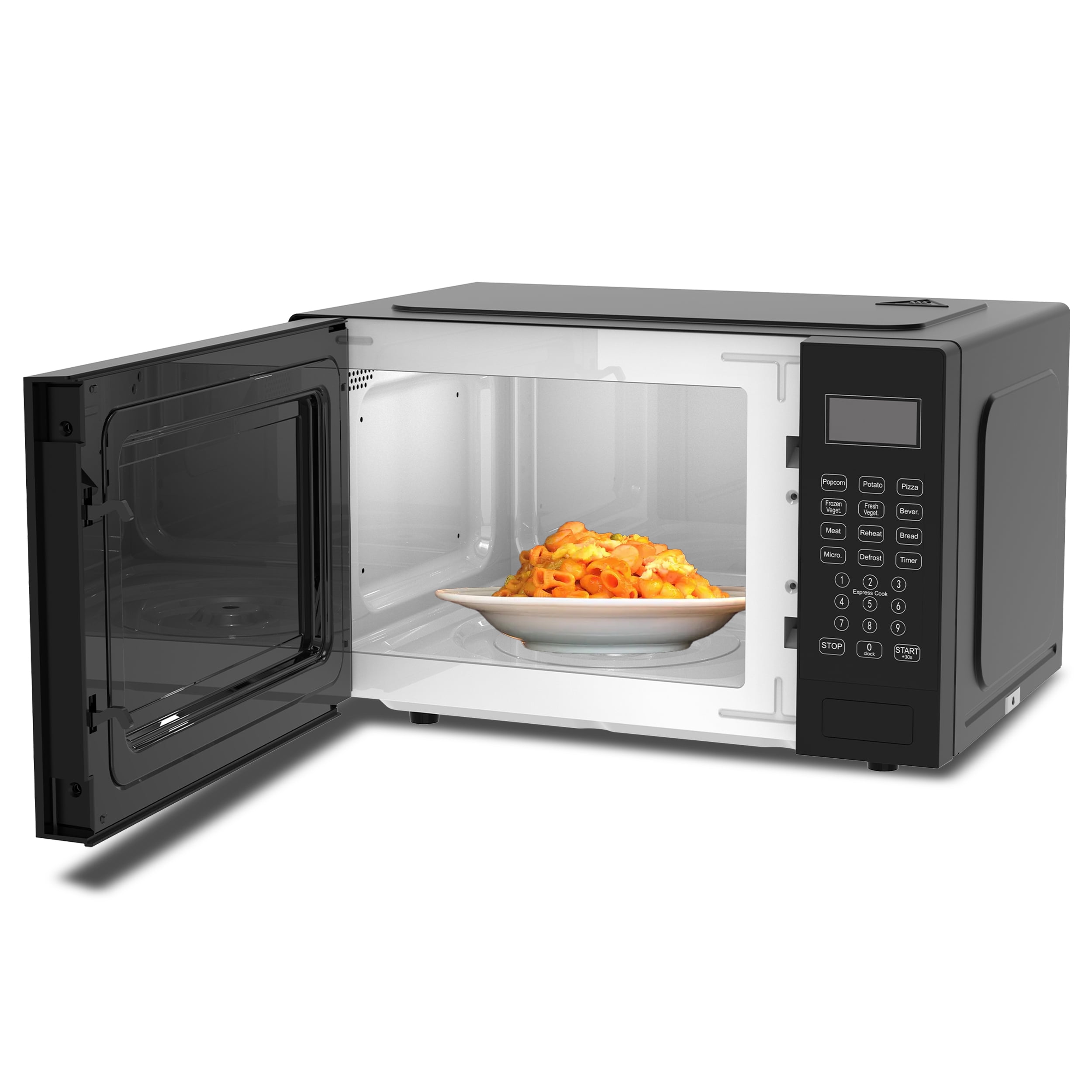 Impecca 0.9 cu ft Countertop Microwave Oven in Classic Black