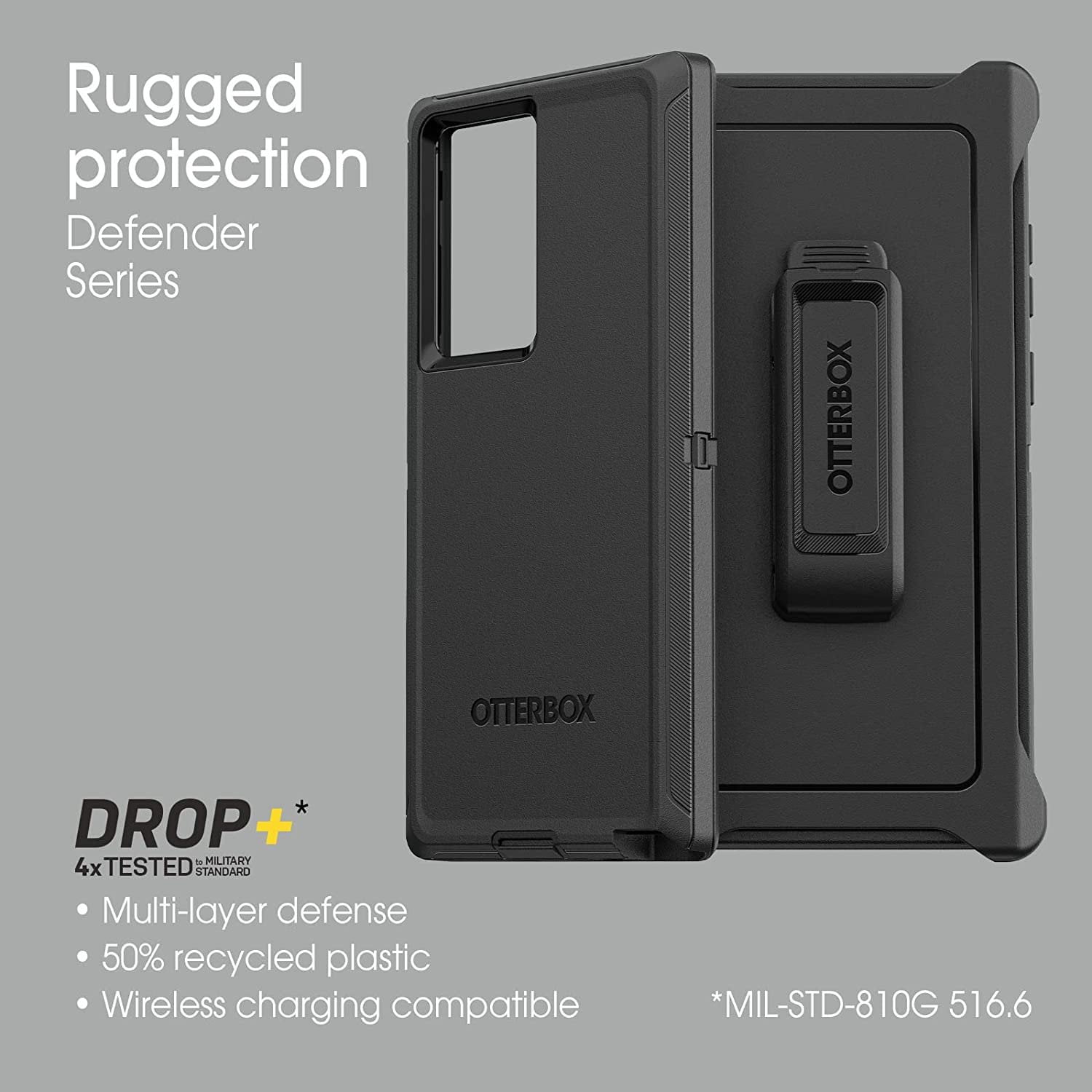 OtterBox 77-86374 Plastic Cell Phone Case with Holster Clip Kickstand for Samsung, Blue