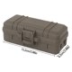thumbnail image 3 of Ergonomic Split Plastic Organizers Box Portables Outdoor Storage Box for Wilderness Navigations Tool and Medicals Items Mud color, 3 of 4