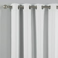thumbnail image 3 of Quality Home Thermal Insulated Blackout Curtains - Stainless Steel Nickel Grommet Top - Vapor - 52"W x 96"L - (Set of 2 Panels), 3 of 4