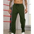 thumbnail image 4 of BinBiL Men Clothing clearance Men's Lightweight Sweatpants Open Bottom Sweat Pants for Men Straight Leg Gym Sweatpants Lounge Pants with Pockets, 4 of 6