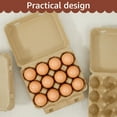 thumbnail image 3 of 30 Pack Blank Egg Cartons Bulk - Holds Up to 1 Dozen 12 Count Eggs Cardboard Thickness Natural Pulp Egg Boxes for Family Farm Market Fridge, 3 of 10