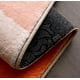 thumbnail image 4 of Lindas alfombras de baño redondas de color rosa de 2 pies de lana sintética suave con respaldo de goma, alfombra de baño con diseño de arte estético abstracto moderno, antideslizante, estilo bohemio, Namotu CZJJ-XM74, 4 of 6