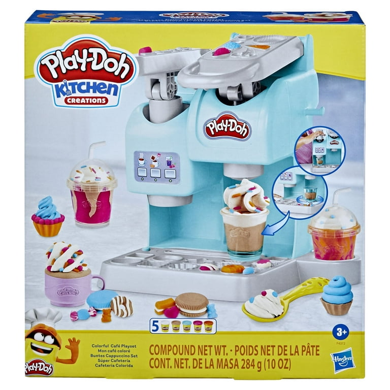 PLAY-DOH Play-Doh Mon super café, 20 accessoires et 8 pots de pâte