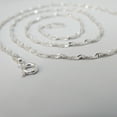 thumbnail image 4 of Sterling Silver SERPENTINE Rope Chain Necklace 925 Italy 16"-30" Singapore 1.5mm, 4 of 7