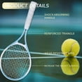 thumbnail image 3 of lacooooppia Tennis Ball Self Practice  Training Lightweight Tool Tennis Racket Tennis er Set for Park Backyard Blue White, 3 of 6