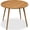 Pecan, variant on WSWJY Round 35.5in Dining Table for 4 w/Sturdy Wood Finish Steel Legs, Mid Century Modern, Space-Saving, Small Space Circle Dinette for Home, Kitchen, Apartment - Pecan
