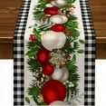 thumbnail image 1 of Christmas Table Runner  Tree Snowman Home Kitchen Dining Table Decoration Noel Gift Linen Tablecloth, 1 of 4