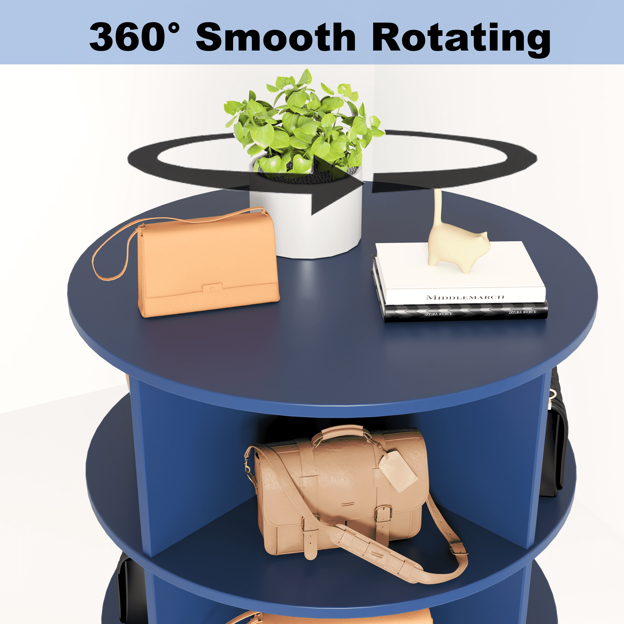 Rotating Shoe Rack 4 Grids Per Layer Shoe Storage Cabinet