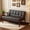 Black-PU02, variant on BSHTI BSHTI 25.39" Solid Wood Accent Armchair, High-Density Foam Seat, Easy Assembly, Black for Comfy Upholstered Armchair for Living Room, Bedroom Corner, Reading Nook