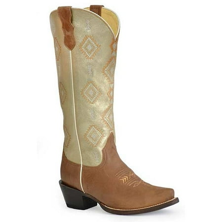 

Women s Roper Radiant Leather Boots Handcrafted Brown