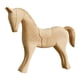 thumbnail image 1 of Escultura de caballo de madera en blanco, pintura DIY, adorno animal, figura creativa de escritorio Estilo B, 1 of 8