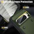 thumbnail image 4 of Allytech for Google Pixel 8 Pro 5G Rugged Case, Military Grade Shockproof Anti-Stain Heavy Duty Hybrid Case with Invisible Kickstand, Soft TPU + Hard PC Phone Case for Google Pixel 8 Pro - Green, 4 of 7