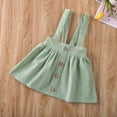 thumbnail image 2 of Qiylii Baby Girl Solid Color Suspenders Short Skirt Party Festive Clothes, 2 of 7