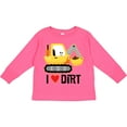 thumbnail image 3 of Inktastic Construction Truck I Love Dirt Boys or Girls Long Sleeve Toddler T-Shirt, 3 of 5