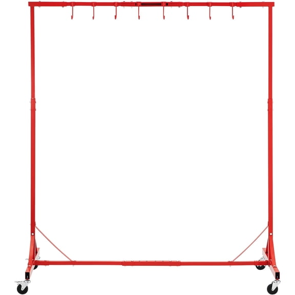 Newly Upgraded!Painting Rack Adjustable Paint Hanger 8 Hooks Auto Body Painting Stand