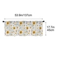 thumbnail image 3 of Curtain Valance with Watercolor Sunflower Daisy Floral Print,Light Filtering Washable Farmhouse Short Kitchen Window Valance,for Home Decor, 3 of 6