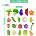 thumbnail image 2 of Vegetables Thick Gel Clings Decals for Kids Early Education, 20Pcs Reusable Cute Vegetables Gel Stickers for Refrigerator Decorations, 2 of 5