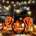 thumbnail image 5 of Diadema bonita para Halloween, diademas naranjas de calabaza, decoraciones de Halloween, accesorios de disfraz de fiesta para mujeres y niñas, 5 of 5