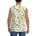 thumbnail image 4 of Balery Lavender Flowers Men's Sleeveless Muscle Shirts Workout Tank Top, Moisture Wicking, Odor Protection-X-Large, 4 of 8