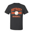 thumbnail image 2 of Wild Bobby City of Detroit Baseball Fantasy Fan Sports Men's T-Shirt, Charcoal, 4X-Large, 2 of 6
