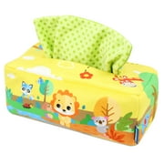 Blublu Park Montessori Toys for Babies 0-12 Months, Infant Newborn Toddlers Sensory Toys Baby Tissue Box Toys Gifts, Lion