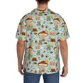 thumbnail image 3 of Gukieu Mushroom House Insect Frog Print Men's Short-sleeved Shirts, Button-down Pocket Shirts, T-shirts, Beach Vacation Travel Summer Clothing-XX-Large, 3 of 5