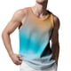 thumbnail image 2 of Camiseta sin mangas con cuello en V para hombre, de punto, con rayas verticales, para fitness, deportes, ocio, ajustada, con degradado, con cuello en I y hombros anchos., 2 of 7