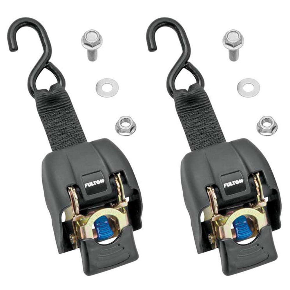 Fulton 2060366 Transom Retractable Ratchet Tie Downs Pack of 2