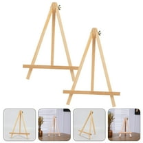 HEMOTON Green Foldable Wood Painting Easel for Kids Use with Adjustable Inclination and Free Standing Design 2 Pieces