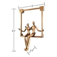 thumbnail image 3 of Adam & Friends Home Decor Swinging Couple Sculpture | 1-Piece | Bronze, 3 of 4