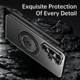 thumbnail image 2 of Heavy Duty Phone Case for Samsung Galaxy S25 Ultra,Shockproof Galaxy S25 Ultra Case with 360° Swivel Ring Kickstand,Magnetic Galaxy S25 Ultra Cover Compatible with Car Mount Camera Protection,Titanium, 2 of 12