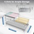 thumbnail image 7 of Luxspire Toothbrush Holders, 6 Slots Stainless Steel Tooth Brush Holder with Drainage, Toothbrush Holder for Bathroom Countertop & Kitchen Sink, Bathroom Accessories, Silver, 7 of 7