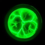 Plasmas Disk Sound Control LED Lighting Mini Plasma Disk Sensor Lighting Plate Party Home Decor(White)