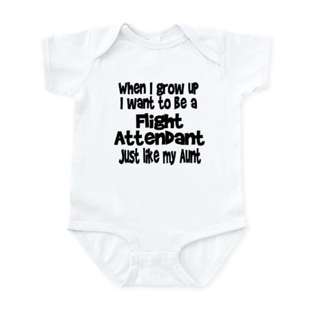 

CafePress - WIGU Flight Attendant Aunt Infant Bodysuit - Baby Light Bodysuit Size Newborn - 24 Months