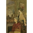 thumbnail image 2 of Édouard Vuillard 13x18 Gold Ornate Wood Frame and Double Matted Museum Art Print Titled - Madame Vuillard and Annette, Rue De Calais, 2 of 4